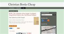 Desktop Screenshot of christianbookscheap.com